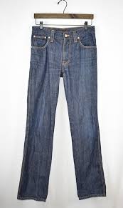 Nudie Jeans Gnu D Jeans Slim Jim Slim Straight Denim Size 30 Colors Indigo Blue