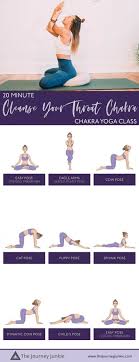 20 Min Chakra Yoga Flow Cleanse Your Throat Chakra The Journey Junkie In 2020 Chakra Yoga Yoga Flow Chakra Cleanse