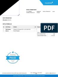Bukti pembayaran tagihan pbb online di traveloka juga akan dikirimkan langsung ke alamat email terdaftar dan tersimpan di dalam aplikasi, sehingga dapat dicetak dan dikirim via email kapan saja dan dari mana saja. Contoh Traveloka