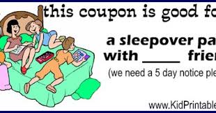 The company offers driver's ed classes for new drivers of any age, defensive driving classes to help everyone stay safe on the road, and over 55 classes to refresh driving knowledge after many years on the road. Sleepover Printable Coupons For Kids Kids Sleepover Fun Printables For Kids Printables Kids