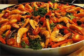Resultado de imagem para Paella de frutos do mar