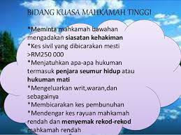 Cuti bidang kuasa asal 22. Mahkamah Tinggi