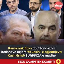 Rama nuk fiton dot! Sondazhi i italianëve nxjerr “fituesin” e zgjedhjeve:  Kush ëshë SURPRIZA e madhe Lajmi n'koment👇