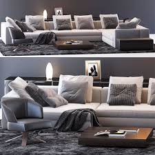 3d Model Minotti Set Sofa 175 Free Download In 2020 Furniture Sofa Furniture Sofa