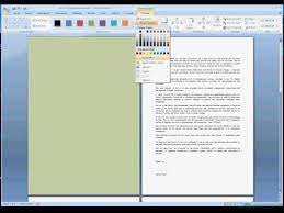 To do this, go to the page layout ribbon tab and choose page color. How To Change The Background Color Of A Single Page In Msword Avi Youtube