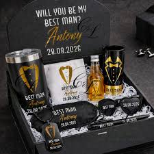 Elevate your wedding party gifts ✨ Our Personalized Magnetic Gift Boxes  with 3D Acrylic Names are the ultimate way to ask your groomsmen or thank  them for standing by your side. Sleek.