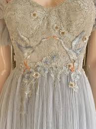 Looking for wedding dresses of your dreams? Joanne Fleming Design Blog Silver Grey Tulle Wedding Dress Embroidered Wedding Dress Grey Wedding Dress November Wedding Dresses