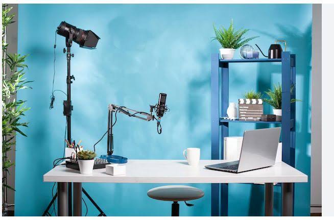 A dedicated content creation space helps produce clear visual assets for your brand, AI generated