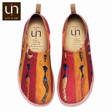 Un choix unique de chaussures originales femme disponible dans notre magasin. Uin Chaussures Femmes Confort Souple Toile Art Mocassins Mode Voyage Originales Chaussures De Decontractees Slip On Chaussure Bateau Femme Basket Plates Loafers Chaussures Plates Mocassins Et Loafers