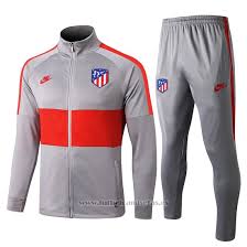 Comprar Chandal Del Atletico Madrid 2019 2020 Rojo Y Gris Barata Camiseta Atletico Madrid Barata Atletico Madrid Soccer Jackets