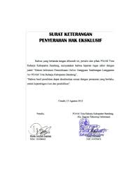 Teknologi mineral upn veteran yogyakarta veteran yogyakarta dengan ini menyatakan bahwa rumah kami tidak ti dak berlangganan air pdam dan sambungan. Sistem Informasi Pemeriksaan Online Gangguan Sambungan Langganan Air Pdam Tirta Raharja Kabupaten Bandung