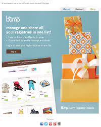 The Bump Email 2014 Email Marketing Design Email Design Registry Items