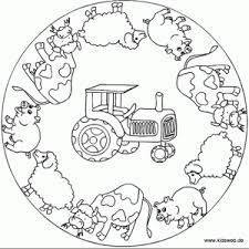 Animals Mandala Coloring Page Crafts And Worksheets For Preschool Toddler And Kindergarten Bauernhof Malvorlagen Bastelarbeiten Thema Bauernhof