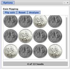 Well try this virtual coin flipper and highly motivational just do it. P7 Statcrunch Activity Simulated Coin Flipping Data Analysis And Probability For Teachers
