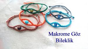 Makrome Goz Bileklik Yapimi Macrame Eye Bracelet Tutorial Bileklik Arkadaslik Bilekligi Gozler