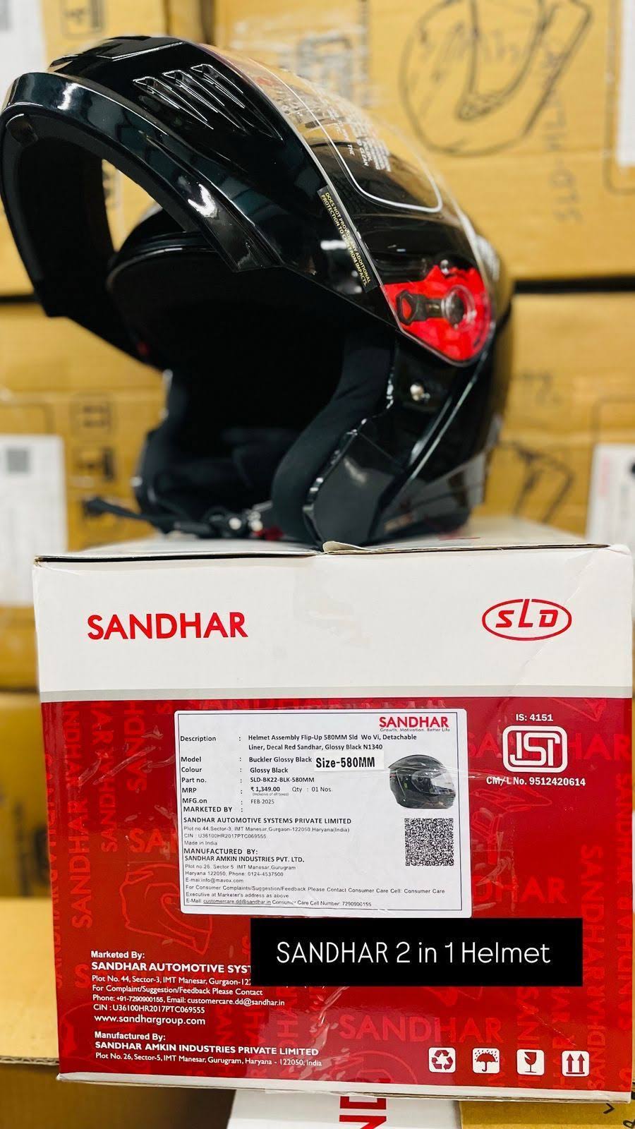 SANDHAR ORIGINAL 2 in 1 HELMET product image