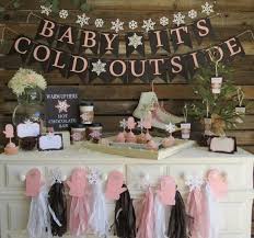 Baby Its Cold Outside Baby Shower Decorations Winter Party Etsy Christmas Baby Shower Winter Baby Shower Themes Snowflake Baby Shower