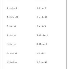 Below is a list of all our algebra worksheets. Pre Algebra Worksheets On Isolating Variable