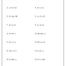 Algebra is a form math that helps us find unknown values which we refer to as variables. Pre Algebra Worksheets On Isolating Variable