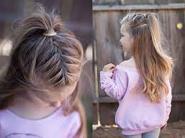 Belle idée de coiffure pour enfant avec cheveux mi longs. Coiffure Facile Pour Petite Fille Cheveux Mi Long