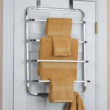 Mdesign over shower door towel rack holder. Over The Door Bath Towel Holder Off 65