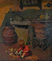 Fu membro del gruppo labronico. Cafiero Filippelli Giochi Infantili 1921 Italien