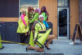 Olympic swim trials on thursday, june 17, 2021, in omaha, neb. Drag Queens Posing On A Sidewalk With Traffic Cones By Joselito Briones Group