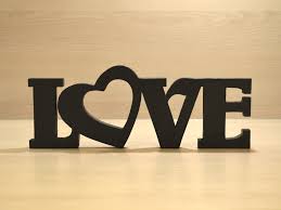 3d Schriftzug Love Liebe Aus Holz Symbols All You Need Is Art