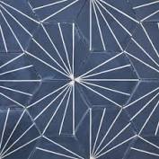 There is a long patterned tile on the pillars in between the floors that stand out. 101 35