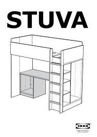 Letto soppalco fai da te e camera con soppalco latest. Ikea Stuva Letto Soppalco 3 Cassetti 2 Ante S49027263 Istruzioni Di Montaggio
