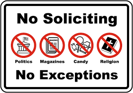 Walmart.com has been visited by 1m+ users in the past month No Soliciting No Exceptions Sign F7382 By Safetysign Com