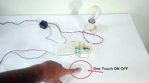 Current flowing through the coil of the relay creates a magnetic field which. Single Touch On Off Switch Circuit Touch Switch Touch Light Switch