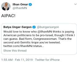 Ilhan omar must be removed from the house foreign affairs committee. When Hypocrisy Becomes Anti Semitism