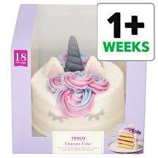 Image 1 Of Tesco Unicorn Cake Cake Sponge Cake Filling Unicorn Cake