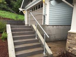 Step hand rail are offered on the site, in several distinct designs. 14 Exterior Handrail Ideas Simplified Building