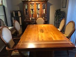 Used Solid Wood Table And Chairs Like New For Sale In Denver Letgo Solid Wood Table Wood Dining Room Table Table