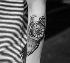Kette Uhr Schrift Tattoo Uhr Tatowierungen Zeituhr Tatowierung Armeltatowierungen