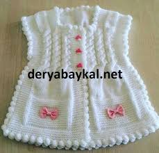 Cok Tatli Bebek Yelegi Anlatimli Derya Baykal Orgu Modelleri Baby Knitting Patterns Knitting Knitting Patterns