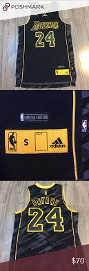 Black And Gold Kobe Jersey Limited Edition Adidas Kobe Bryant Jersey Kobe Bryant Kobe Adidas