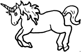Springendes Einhorn Ausmalbild Malvorlage Einhorn