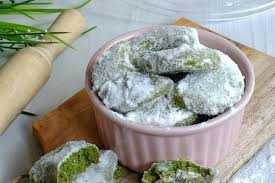 Sajian resep kue kering lebaran 2019. Resep Kue Putri Salju Green Tea