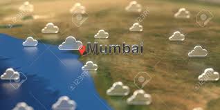 12 day mumbai weather forecast. Mumbai City And Cloudy Weather Icon On The Map Weather Forecast Stock Photo Picture And Royalty Free Image Image 154089348