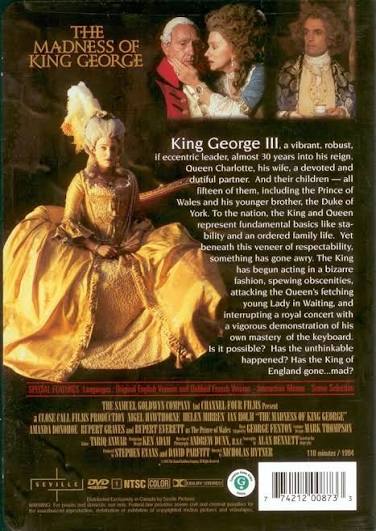The Madness of King George : Amazon.com.au: Movies & TV
