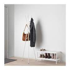 Ikea Ekrar White Hat And Coat Stand Hat Coat Stand Coat Stands Ikea
