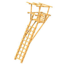 Bassner Ansitzleiter Holz Gross Mit Dach Ansitzleiter Hochsitz Leiter