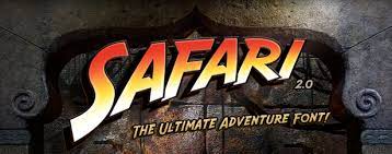 Safari Font Indiana Jones Font Adventure Fonts Indiana Jones Safari