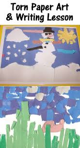 Torn Paper Art And Writing Lesson For Elementary School S S Blog Paper Art Christmas Arts And Crafts Diy Arts And Crafts