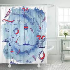 Interior design studio · lighting store · home decor. Bath Hot Lighthouse Anchor Polyester Fabric Bathroom Decor Shower Curtain 12 Hooks Home Garden Marketplatforms Com