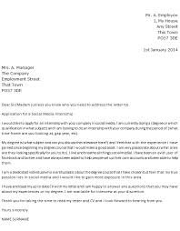 Social Media Intern Cover Letter Example Icover Org Uk