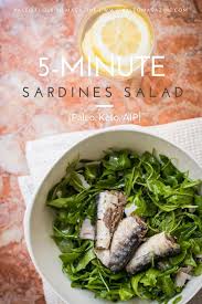 5 Minute Keto Sardines Salad Recipe Paleo Aip Sardine Salad Sea Food Salad Recipes Salmon Salad Recipes